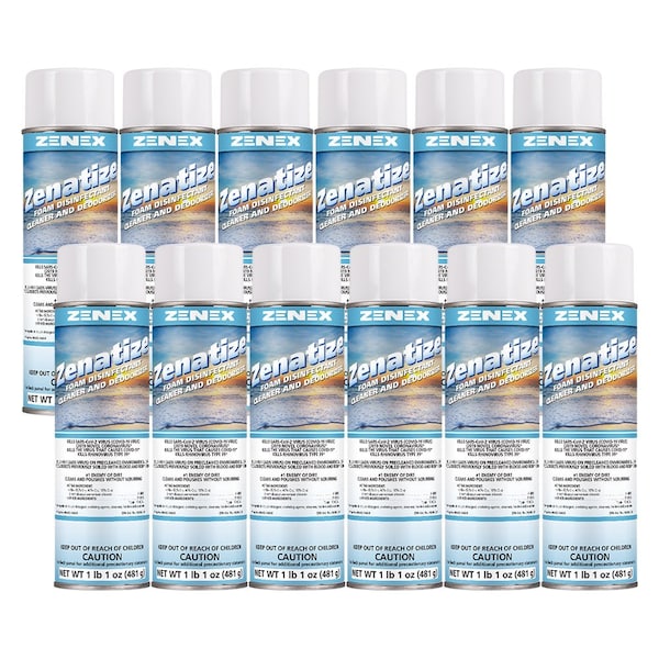 Zenex Zenatize Foam Disinfectant Cleaner net 18.25 oz., 12PK 494955 - main